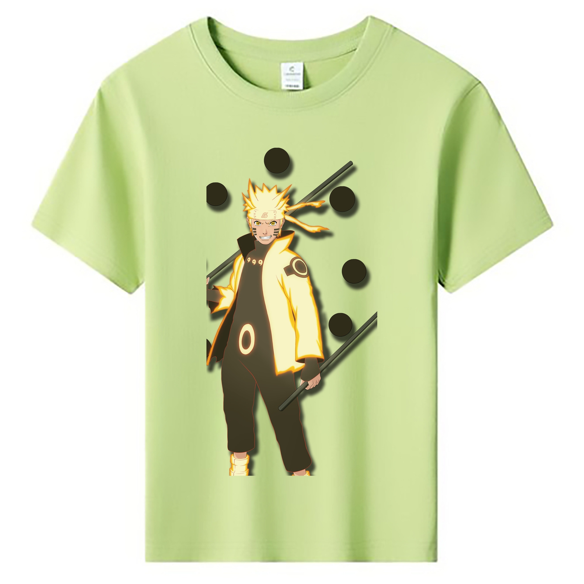 （画像用） NARUTO -ナルト- うずまき ナルト Uzumaki Naruto 綿100％キッズTシャツ（フロントプリント）